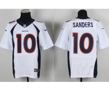 Nike Denver Broncos #10 Emmanuel Sanders 2013 White Elite Jersey