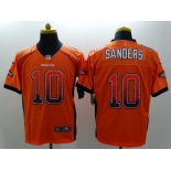 Nike Denver Broncos #10 Emmanuel Sanders Drift Fashion Orange Elite Jersey