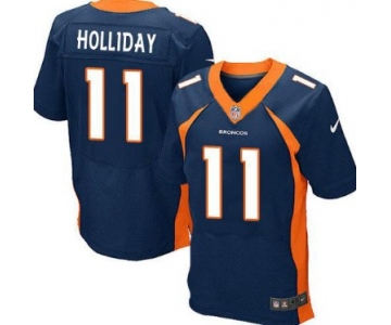 Nike Denver Broncos #11 Trindon Holliday 2013 Blue Elite Jersey