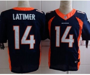 Nike Denver Broncos #14 Cody Latimer 2013 Blue Elite Jersey