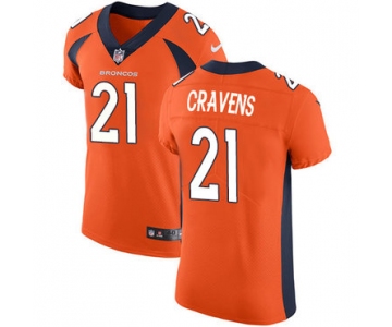 Nike Denver Broncos #21 Su'a Cravens Orange Team Color Men's Stitched NFL Vapor Untouchable Elite Jersey