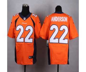 Nike Denver Broncos #22 C. J. Anderson 2013 Orange Elite Jersey