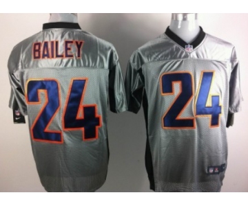 Nike Denver Broncos #24 Champ Bailey Gray Shadow Elite Jersey