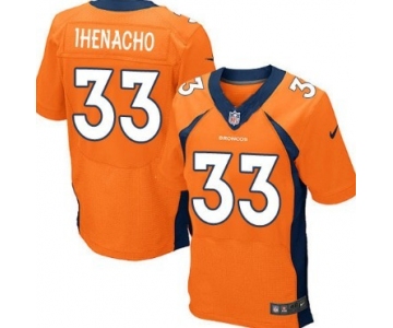 Nike Denver Broncos #33 Duke Ihenacho 2013 Orange Elite Jersey