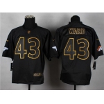 Nike Denver Broncos #43 T.J. Ward 2014 All Black/Gold Elite Jersey