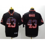 Nike Denver Broncos #43 T.J. Ward 2014 USA Flag Fashion Black Elite Jersey