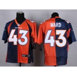 Nike Denver Broncos #43 T.J. Ward Blue/Orange Two Tone Elite Jersey