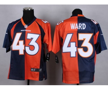 Nike Denver Broncos #43 T.J. Ward Blue/Orange Two Tone Elite Jersey