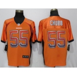 Nike Denver Broncos #55 Bradley Chubb Orange Drift Fashion Elite Jersey