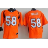 Nike Denver Broncos #58 Von Miller 2013 Orange Elite Jersey