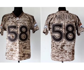 Nike Denver Broncos #58 Von Miller 2013 USMC Camo Elite Jersey