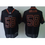 Nike Denver Broncos #58 Von Miller Lights Out Black Elite Jersey