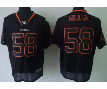 Nike Denver Broncos #58 Von Miller Lights Out Black Elite Jersey