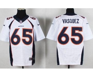 Nike Denver Broncos #65 Louis Vasquez 2013 White Elite Jersey