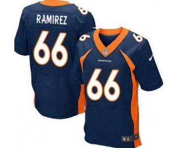 Nike Denver Broncos #66 Manny Ramirez 2013 Blue Elite Jersey