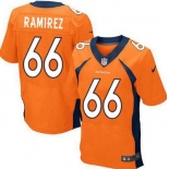 Nike Denver Broncos #66 Manny Ramirez 2013 Orange Elite Jersey