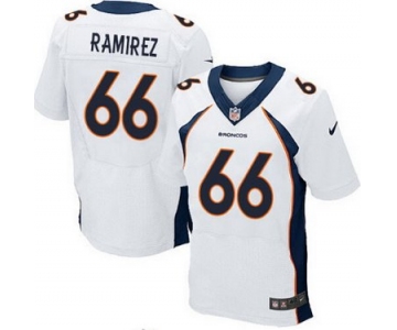 Nike Denver Broncos #66 Manny Ramirez 2013 White Elite Jersey