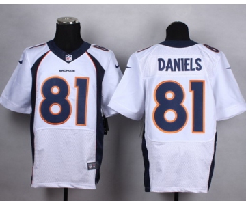 Nike Denver Broncos #81 Owen Daniels 2013 White Elite Jersey