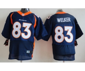 Nike Denver Broncos #83 Wes Welker 2013 Blue Elite Jersey