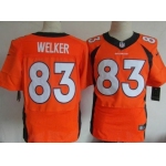 Nike Denver Broncos #83 Wes Welker 2013 Orange Elite Jersey
