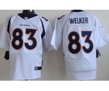 Nike Denver Broncos #83 Wes Welker 2013 White Elite Jersey