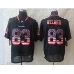 Nike Denver Broncos #83 Wes Welker 2014 USA Flag Fashion Black Elite Jersey