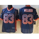 Nike Denver Broncos #83 Wes Welker Drift Fashion Blue Elite Jersey