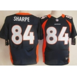 Nike Denver Broncos #84 Shannon Sharpe Blue Elite Jersey