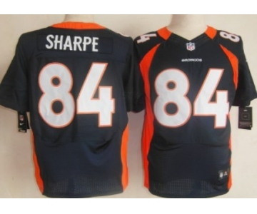 Nike Denver Broncos #84 Shannon Sharpe Blue Elite Jersey