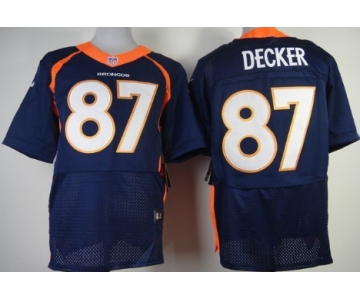 Nike Denver Broncos #87 Eric Decker 2013 Blue Elite Jersey