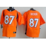 Nike Denver Broncos #87 Eric Decker 2013 Orange Elite Jersey