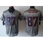 Nike Denver Broncos #87 Eric Decker Gray Shadow Elite Jersey