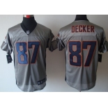 Nike Denver Broncos #87 Eric Decker Gray Shadow Elite Jersey