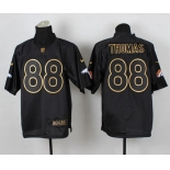 Nike Denver Broncos #88 Demaryius Thomas 2014 All Black/Gold Elite Jersey