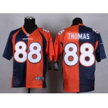 Nike Denver Broncos #88 Demaryius Thomas Blue/Orange Two Tone Elite Jersey