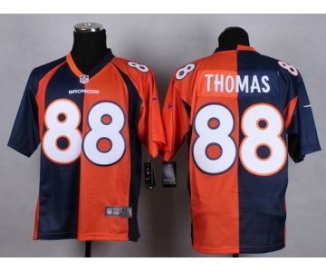 Nike Denver Broncos #88 Demaryius Thomas Blue/Orange Two Tone Elite Jersey