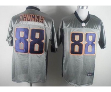 Nike Denver Broncos #88 Demaryius Thomas Gray Shadow Elite Jersey