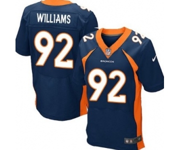 Nike Denver Broncos #92 Sylvester Williams 2013 Blue Elite Jersey