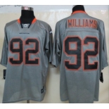 Nike Denver Broncos #92 Sylvester Williams Lights Out Gray Elite Jersey