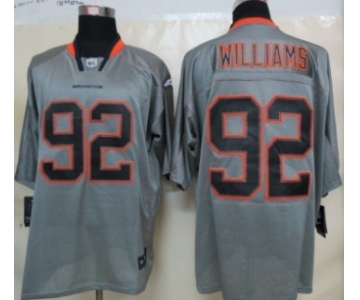 Nike Denver Broncos #92 Sylvester Williams Lights Out Gray Elite Jersey