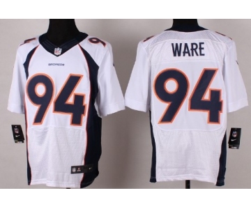 Nike Denver Broncos #94 DeMarcus Ware 2013 White Elite Jersey