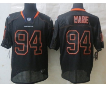 Nike Denver Broncos #94 DeMarcus Ware Lights Out Black Elite Jersey