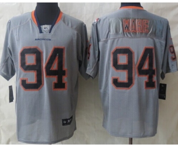 Nike Denver Broncos #94 DeMarcus Ware Lights Out Gray Elite Jersey