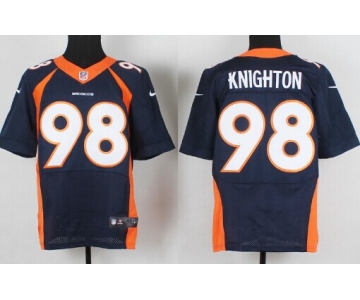 Nike Denver Broncos #98 Terrance Knighton 2013 Blue Elite Jersey