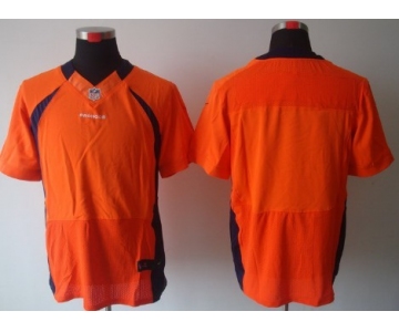 Nike Denver Broncos Blank Orange Elite Jersey