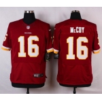 Men's Washington Redskins #16 Colt McCoy Burgundy Red Team Color NFL Nike Elite Jersey