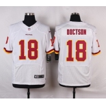 Men's Washington Redskins #18 Josh Doctson Burgundy White Road NFL Nike Elite Jersey