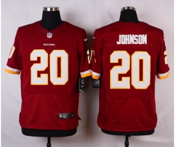 Men's Washington Redskins #20 Jeron Johnson Burgundy Red Team Color NFL Nike Elite Jersey