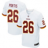 Men's Washington Redskins #26 Clinton Portis White Retired Player NFL Nike Elite