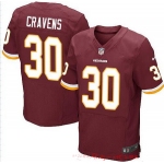 Men's Washington Redskins #30 Su'a Cravens Burgundy Red Team Color Stitched NFL Nike Elite Jersey